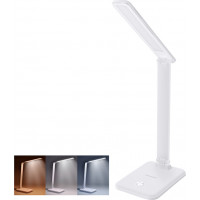 LED stolní lampička 10W, 490lm, změna CCT, stmívání, bílá