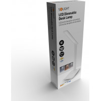 LED stolní lampička 10W, 490lm, změna CCT, stmívání, bílá