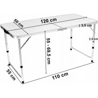 Skládací stůl Trip 120 x 60 cm