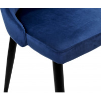 Modrá jídelní židle velvet LORIENT