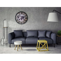 Nástěnné hodiny s mapou světa TORIL