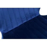 Modrá designová židle Velvet DALLAS