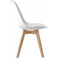 Bílá židle ve skandinávském stylu K-NANTES BLACK DSW