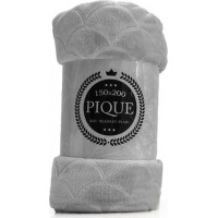 Deka PIQUE 130x160 cm - šedá