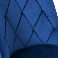 Modrá čalouněná židle LINCOLN