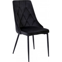 Černá čalouněná židle LINCOLN
