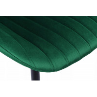 Zelená designová židle Velvet DALLAS