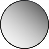Černé nástěnné zrcadlo Sander 50 cm