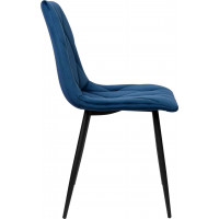 Modrá čalouněná židle MADISON