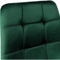 Tmavě zelená čalouněná židle DENVER