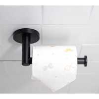 Černý držák na toaletní papír VOST
