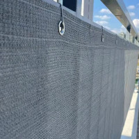 Šedá balkónová zástěna 1 x 7 m