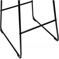 Šedá loftová barová židle SLIGO - 2 kusy