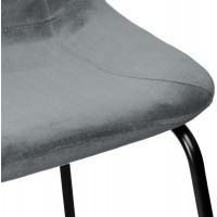 Šedá loftová barová židle SLIGO - 2 kusy