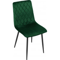 Tmavě zelená čalouněná židle Velvet DEXTER