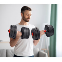 2 nakládací činky MAXIMUS 20kg