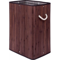 Bambusový koš na prádlo Soren 80 l wenge