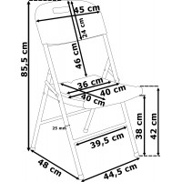 Černá skládací cateringová židle Rattan