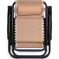 Béžové zahradní polohovací lehátko Orion