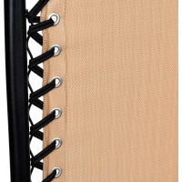 Béžové zahradní polohovací lehátko Orion