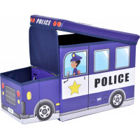 Skládací taburet / koš na hračky Policie