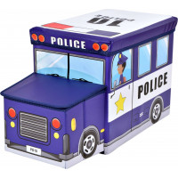 Skládací taburet / koš na hračky Policie