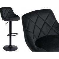 Černá barová židle CYDRO BLACK