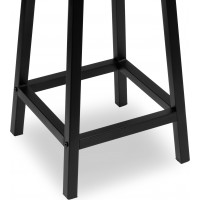 Barová židle FLINT RUSTIC - černá/hnědá