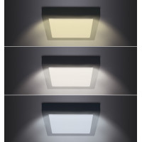 LED mini panel CCT, přisazený, 24W, 1800lm