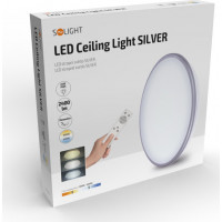 LED stropní světlo Silver, kulaté, 24W, 1800lm