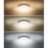 LED stropní světlo Plain, 3CCT, 24W, 1920lm