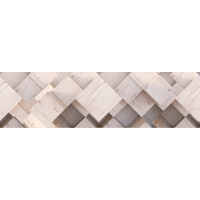 Moderní samolepící bordura - Dřevo 3D - 14x500 cm