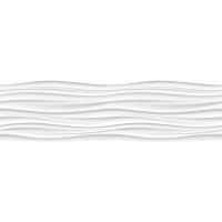 Moderní samolepící bordura - Bílá abstrakce - 14x500 cm