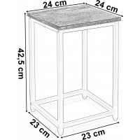 Květinový stojan ARBEN 40 cm dub / černý