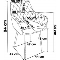 Černé designové křeslo HAVANA