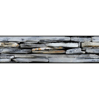 Moderní samolepící bordura - Šedé kameny - 14x500 cm