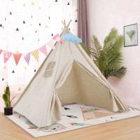 Dětský stan TEEPEE 100x100x120 cm - ecru