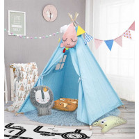 Dětský stan TEEPEE 100x100x120 cm - modrý