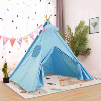 Dětský stan TEEPEE 100x100x120 cm - modrý