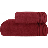 Bavlněný ručník DAVE - 50x90 cm - 400g/m2 - vínově červený