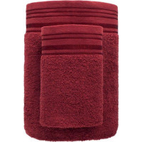 Bavlněný ručník DAVE - 50x90 cm - 400g/m2 - vínově červený