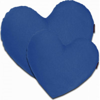 Polštář CLEO Srdce 45x45 cm - modrý
