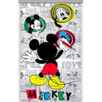 Dětský závěs DISNEY - Mickey kreslí - 140x245 cm