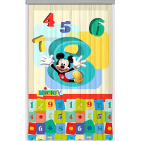 Dětský závěs DISNEY - Mickey Mouse a čísla - 140x245 cm