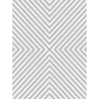 Pěnový koberec FUSION Geometric 120x160 cm - bílý/šedý