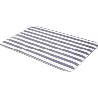 Pěnová koupelnová předložka MARTIN Stripes 38x58 cm - šedá/bílá