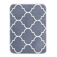 Pěnový koberec NOVIA Maroko 120x160 cm - šedý/bílý