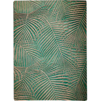 Pěnový koberec LUXURY PALMS 120x160 cm - zelený/zlatý