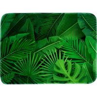 Pěnová koupelnová předložka EXOTICO VERDE 45x70 cm - zelené listy