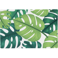 Pěnová koupelnová předložka PALMERAS 38X58 cm - zelené listy